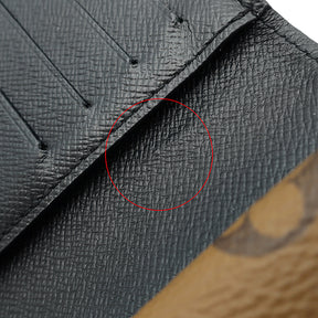 ルイヴィトン LOUIS VUITTON ポルトフォイユ ジュリエット M69432 モノグラム モノグラムキャンバス モノグラムリバースキャンバス 二つ折り財布 ゴールド金具 茶 LVサークル