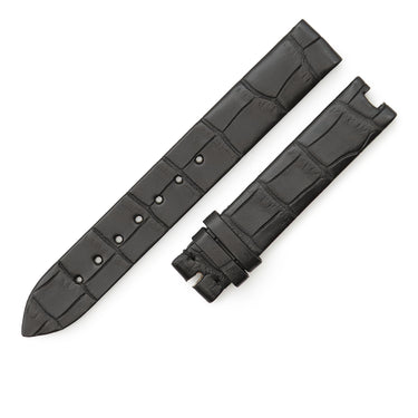 ブレゲ BREGUET クイーン オブ ネイプルズ用 ブラック クロコダイル 腕時計パーツ 未使用 純正 クロコ ベルト ストラップ バンド 14mm ブラック 黒