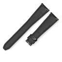 ピエールクンツ PIERREKUNZ ブラック クロコダイル 腕時計パーツ 未使用 純正 替え 予備 クロコ ベルト ストラップ バンド 20mm ブラック 黒