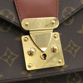 ルイヴィトン LOUIS VUITTON モンソー M51185 モノグラム モノグラムキャンバス 2WAYバッグ ゴールド金具 茶 ハンドバッグ ショルダー