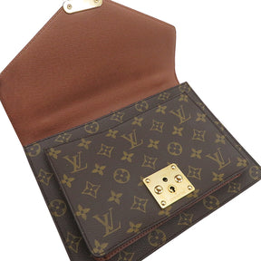 ルイヴィトン LOUIS VUITTON モンソー M51185 モノグラム モノグラムキャンバス 2WAYバッグ ゴールド金具 茶 ハンドバッグ ショルダー