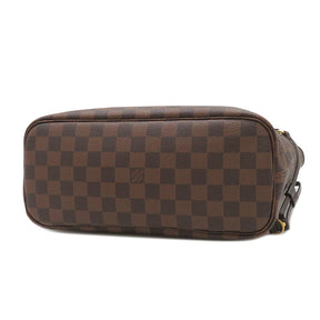 ルイヴィトン LOUIS VUITTON ネヴァーフル PM N40600 ダミエエベヌ  ダミエキャンバス トートバッグ ゴールド金具 茶 赤