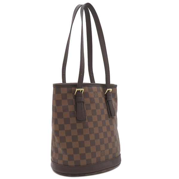 ルイヴィトン LOUIS VUITTON マレ N42240 ダミエエベヌ ダミエキャンバス ハンドバッグ ゴールド金具 茶 赤 トートバッグ