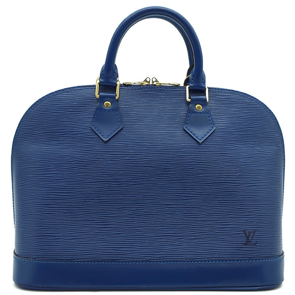 ルイヴィトン LOUIS VUITTON アルマ PM M52145 トレドブルー エピレザー ハンドバッグ ゴールド金具 青 鍵1本欠品