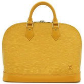 ルイヴィトン LOUIS VUITTON アルマ PM M52149 タッシリイエロー エピレザー ハンドバッグ ゴールド金具 黄色 鍵・パドロック欠品