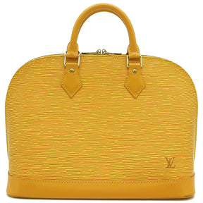 ルイヴィトン LOUIS VUITTON アルマ PM M52149 タッシリイエロー エピレザー ハンドバッグ ゴールド金具 黄色 鍵・パドロック欠品