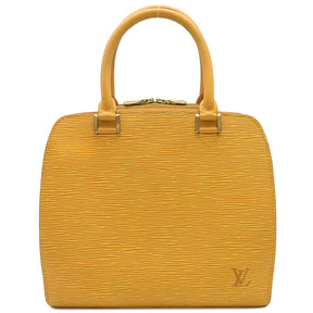 ルイヴィトン LOUIS VUITTON ポンヌフ M52059 タッシリイエロー エピレザー ハンドバッグ ゴールド金具 黄