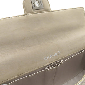 シャネル CHANEL チェーンショルダーバッグ A15316 ベージュ キャンバス レザー ショルダーバッグ シルバー金具