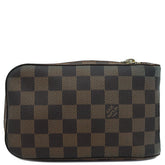 ルイヴィトン LOUIS VUITTON ジェロニモス N51994 ダミエエベヌ ダミエキャンバス ボディバッグ ゴールド金具 茶 ウエストバッグ