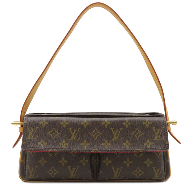 ルイヴィトン LOUIS VUITTON ヴィバシテMM M51164 モノグラム モノグラムキャンバス ショルダーバッグ ゴールド金具 茶 ハンドバッグ 肩掛け