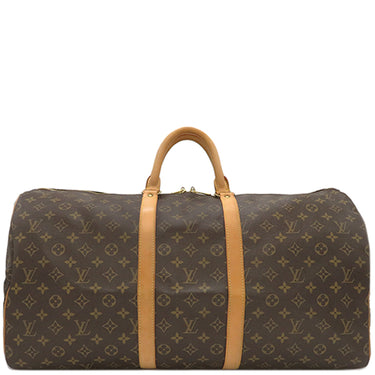 ルイヴィトン LOUIS VUITTON キーポル 55 M41424 モノグラム モノグラムキャンバス ボストンバッグ ゴールド金具 茶 鍵/パドロック欠品