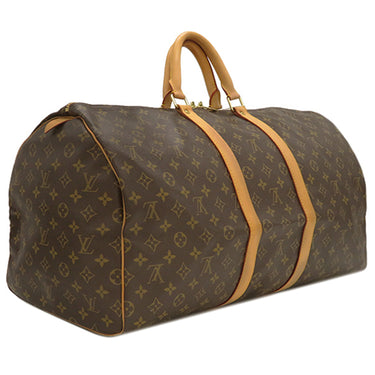 ルイヴィトン LOUIS VUITTON キーポル 55 M41424 モノグラム モノグラムキャンバス ボストンバッグ ゴールド金具 茶 鍵/パドロック欠品