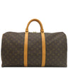 ルイヴィトン LOUIS VUITTON キーポル 50 M41426 モノグラム モノグラムキャンバス ボストンバッグ ゴールド金具 茶 パドロック/鍵/ポワニエ欠品