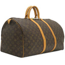 ルイヴィトン LOUIS VUITTON キーポル 50 M41426 モノグラム モノグラムキャンバス ボストンバッグ ゴールド金具 茶 パドロック/鍵/ポワニエ欠品