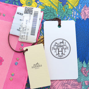 エルメス HERMES カレ45 CARRE ガヴロッシュ ローズ×ブルー×ジョーヌ シルク スカーフ 新品 未使用【ROBE LEGERE/ ローブレジェール】