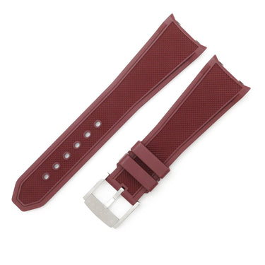 ブルガリ BVLGARI オクト ローマ ラバー バンド ブラウン ラバー ステンレススチール 腕時計パーツ 未使用 純正 替え ベルト 23ｍｍ 純正SS製尾錠付き ブラウン 茶