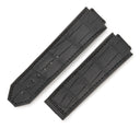 ウブロ HUBLOT ビッグバン クロコ×ラバーバンド ブラック クロコダイル ラバー 腕時計パーツ 純正 替え ベルト ストラップ 25mm ブラック 黒