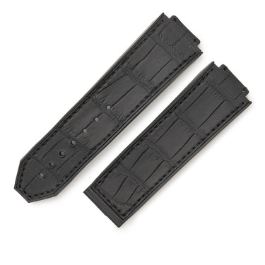 ウブロ HUBLOT ビッグバン クロコ×ラバーバンド ブラック クロコダイル ラバー 腕時計パーツ 純正 替え ベルト ストラップ 25mm ブラック 黒