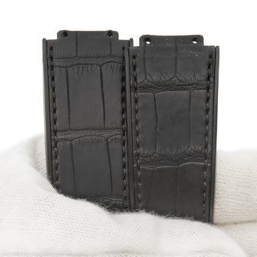 ウブロ HUBLOT ビッグバン クロコ×ラバーバンド ブラック クロコダイル ラバー 腕時計パーツ 純正 替え ベルト ストラップ 25mm ブラック 黒