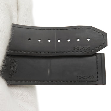 ウブロ HUBLOT ビッグバン クロコ×ラバーバンド ブラック クロコダイル ラバー 腕時計パーツ 純正 替え ベルト ストラップ 25mm ブラック 黒