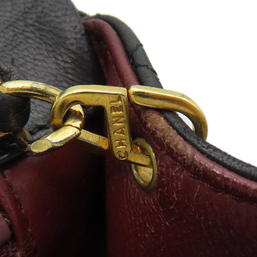 シャネル CHANEL マトラッセ 23 フルフラップ A03568 ブラック ラムスキン ショルダーバッグ ゴールド金具 黒 シングルチェーン ココマーク