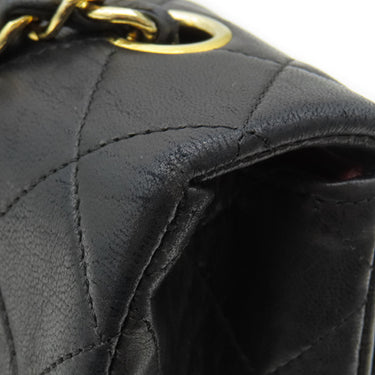 シャネル CHANEL マトラッセ 23 フルフラップ A03568 ブラック ラムスキン ショルダーバッグ ゴールド金具 黒 シングルチェーン ココマーク