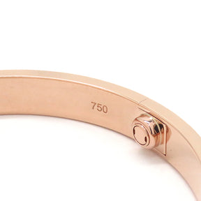 カルティエ Cartier LOVE ラブブレス ハーフダイヤ 4Pダイヤ B6069918 ピンクゴールド K18PG ダイヤモンド #18 ブレスレット 750PG RG 18K 18金