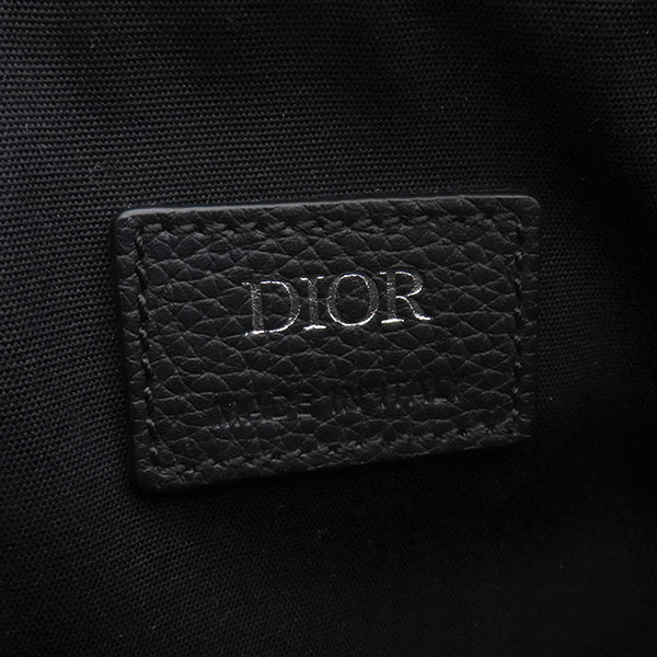 クリスチャン・ディオール Christian Dior Dior 8 メッセンジャーバッグ 1EIPO302YKY ブラック オブリークジャカード ショルダーバッグ シルバー金具 黒