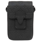 ルイヴィトン LOUIS VUITTON Sロック ヴェルティカル ウェアラブル ウォレット M81524 ブラック トリヨンレザー ショルダーバッグ ブラック金具 黒 斜め掛け