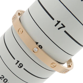 カルティエ Cartier LOVE ラブブレス 1Pダイヤ ピンクゴールド K18PG ダイヤモンド #20 ブレスレット 750PG RG 18K 18金 刻印入り