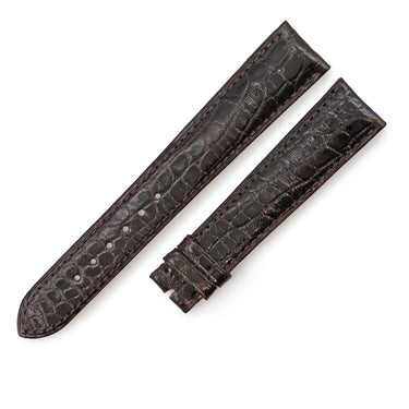 パテックフィリップ PATEK PHILIPPE ブラウン クロコダイル 腕時計パーツ 新品同様 純正 クロコ ベルト ストラップ 20ｍｍ 艶有り シャイン ブラウン 茶