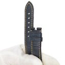 パネライ PANERAI ルミノール ドゥエ用 クロコバンド ネイビー クロコダイル 腕時計パーツ 未使用 純正 替え ベルト バンド ストラップ 20ｍｍ ネイビー 青