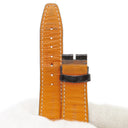 IWC IWC ブラック サントーニ社製クロコバンド 腕時計パーツ 純正 替え クロコ バンド レザー ベルト ストラップ 22mm ブラック 黒