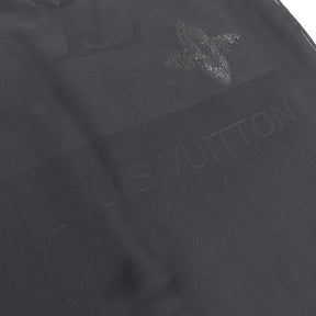 ルイヴィトン LOUIS VUITTON モノグラム グリッター  ブラック シルク ポリアミド スカーフ 黒 ストール