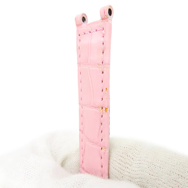 カルティエ Cartier パシャ用 クロコバンド ピンク クロコダイル 腕時計パーツ 純正 替え ベルト ストラップ 尾錠用 15ｍｍ ピンク