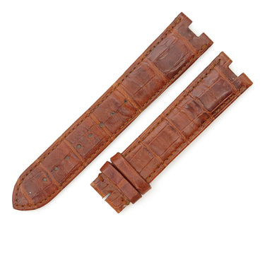 カルティエ Cartier ブラウン クロコダイル 腕時計パーツ 純正 替え クロコバンド 尾錠用 ベルト ストラップ 20ｍｍ 茶 ブラウン