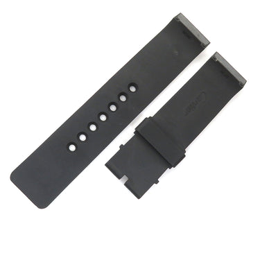 カルティエ Cartier サントス100 用 ラバーバンド ブラック ラバー 腕時計パーツ 純正 ラバー ベルト ストラップ 23ｍｍ 黒