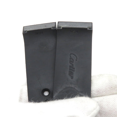 カルティエ Cartier サントス100 用 ラバーバンド ブラック ラバー 腕時計パーツ 純正 ラバー ベルト ストラップ 23ｍｍ 黒