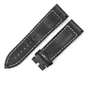 ゼニス ZENITH ブラック クロコダイル 腕時計パーツ 純正 替え クロコ ベルト バンド ストラップ 24ｍｍ ブラック 黒