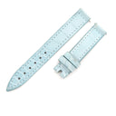 フランクミュラー FRANCK MULLER ロングアイランド（800/802）用 クロコバンド アイスブルー クロコダイル 腕時計パーツ 新同 純正 ベルト 12mm アイスブルー 水色 バネ棒付き