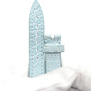 フランクミュラー FRANCK MULLER ロングアイランド（800/802）用 クロコバンド アイスブルー クロコダイル 腕時計パーツ 新同 純正 ベルト 12mm アイスブルー 水色 バネ棒付き