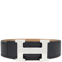 エルメス HERMES コンスタンスH ＃70 パープル系×ベージュ系 ボックスカーフ ヴォーエプソン #70 ベルト シルバー金具 Hバックル 紫 茶