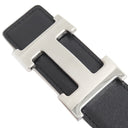 エルメス HERMES コンスタンスH ＃70 パープル系×ベージュ系 ボックスカーフ ヴォーエプソン #70 ベルト シルバー金具 Hバックル 紫 茶