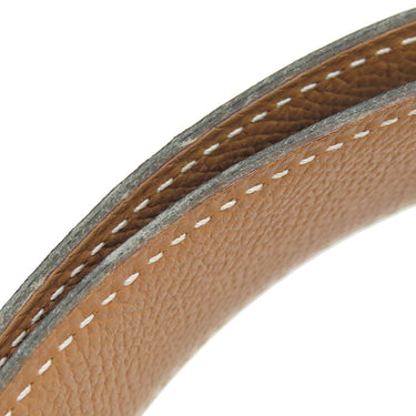 エルメス HERMES コンスタンスH ＃70 パープル系×ベージュ系 ボックスカーフ ヴォーエプソン #70 ベルト シルバー金具 Hバックル 紫 茶