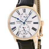 ユリスナルダン ULYSSE NARDIN マリーン トルピユール 1182-310/40 自動巻き メンズ K18RG無垢 ホワイト ローマン スモセコ