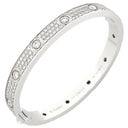 カルティエ Cartier ラブブレス パヴェ 12石ダイヤモンド N6033602 ホワイトゴールド K18WG ダイヤモンド #17 ブレスレット 750 18K 18金 WG