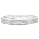 カルティエ Cartier ラブブレス パヴェ 12石ダイヤモンド N6033602 ホワイトゴールド K18WG ダイヤモンド #17 ブレスレット 750 18K 18金 WG