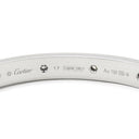 カルティエ Cartier ラブブレス パヴェ 12石ダイヤモンド N6033602 ホワイトゴールド K18WG ダイヤモンド #17 ブレスレット 750 18K 18金 WG