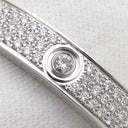 カルティエ Cartier ラブブレス パヴェ 12石ダイヤモンド N6033602 ホワイトゴールド K18WG ダイヤモンド #17 ブレスレット 750 18K 18金 WG