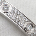 カルティエ Cartier ラブブレス パヴェ 12石ダイヤモンド N6033602 ホワイトゴールド K18WG ダイヤモンド #17 ブレスレット 750 18K 18金 WG